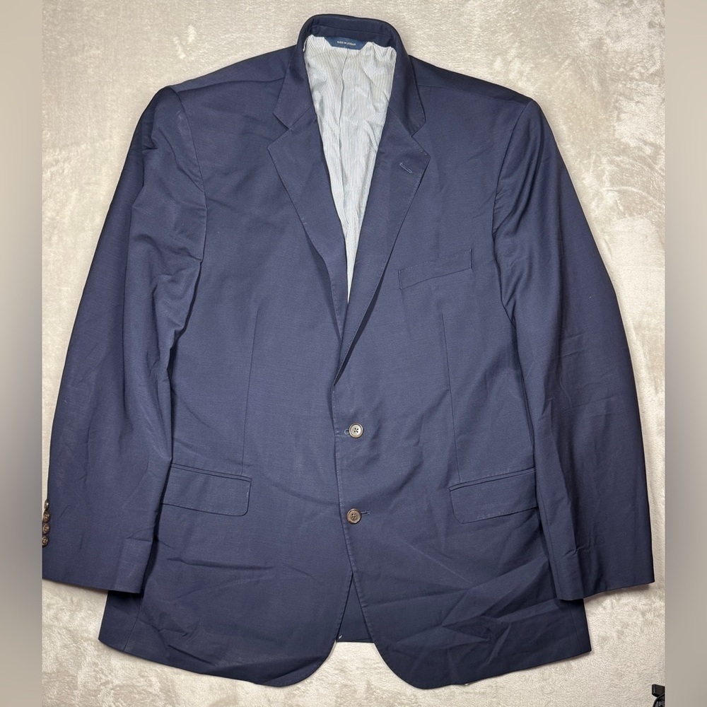 Brooks Brothers Explorer Fit Madison Wool Blend Sportscoat Suit Blue Blazer 48l